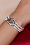 Celeste Pearl Halo Bracelet