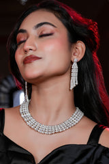 Cindrella Pearl Necklace & Earring Set