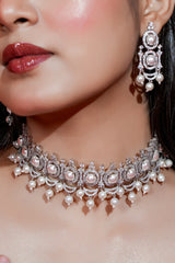 Illume Pearl Choker & Earring Set