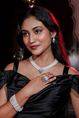 Empress Pearl Necklace & Earring Set