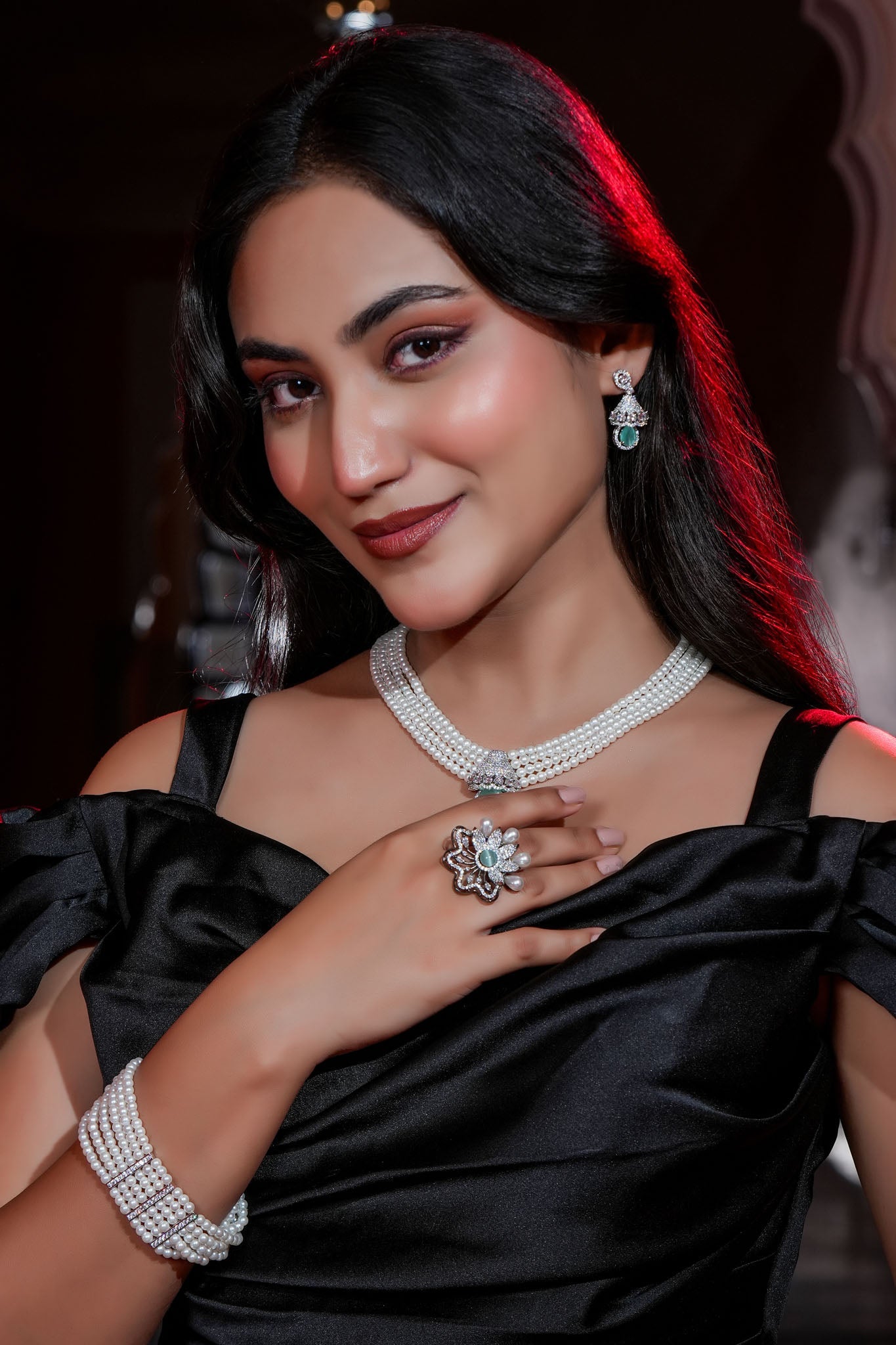 Lotus Bloom Pearl Ring