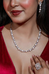 Starry Pearl Necklace & Earring Set