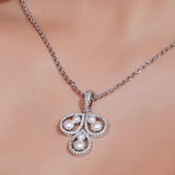 Spade Royale Pearl Pendant & Earring Set