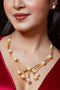 Leaf of Light Pearl Necklace & Earring Set