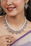 Maharani Indira Devi Pearl Necklace & Earring Set