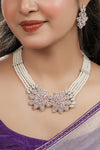 Maharani Suniti Devi Pearl Necklace & Earring Set
