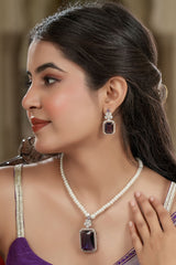 Princess Niloufer Pearl Necklace & Earring Set