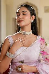 Maharani Krishna Kumari Pearl Choker & Earring Set