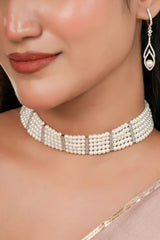 Tarangini Pearl Choker & Earring Set