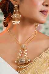 Ornara Pearl Necklace & Earring Set