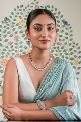 Amethyst Éclat Pearl Necklace & Earrings Set