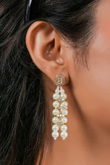 Noor-e-Taj Pearl Necklace & Earring Set