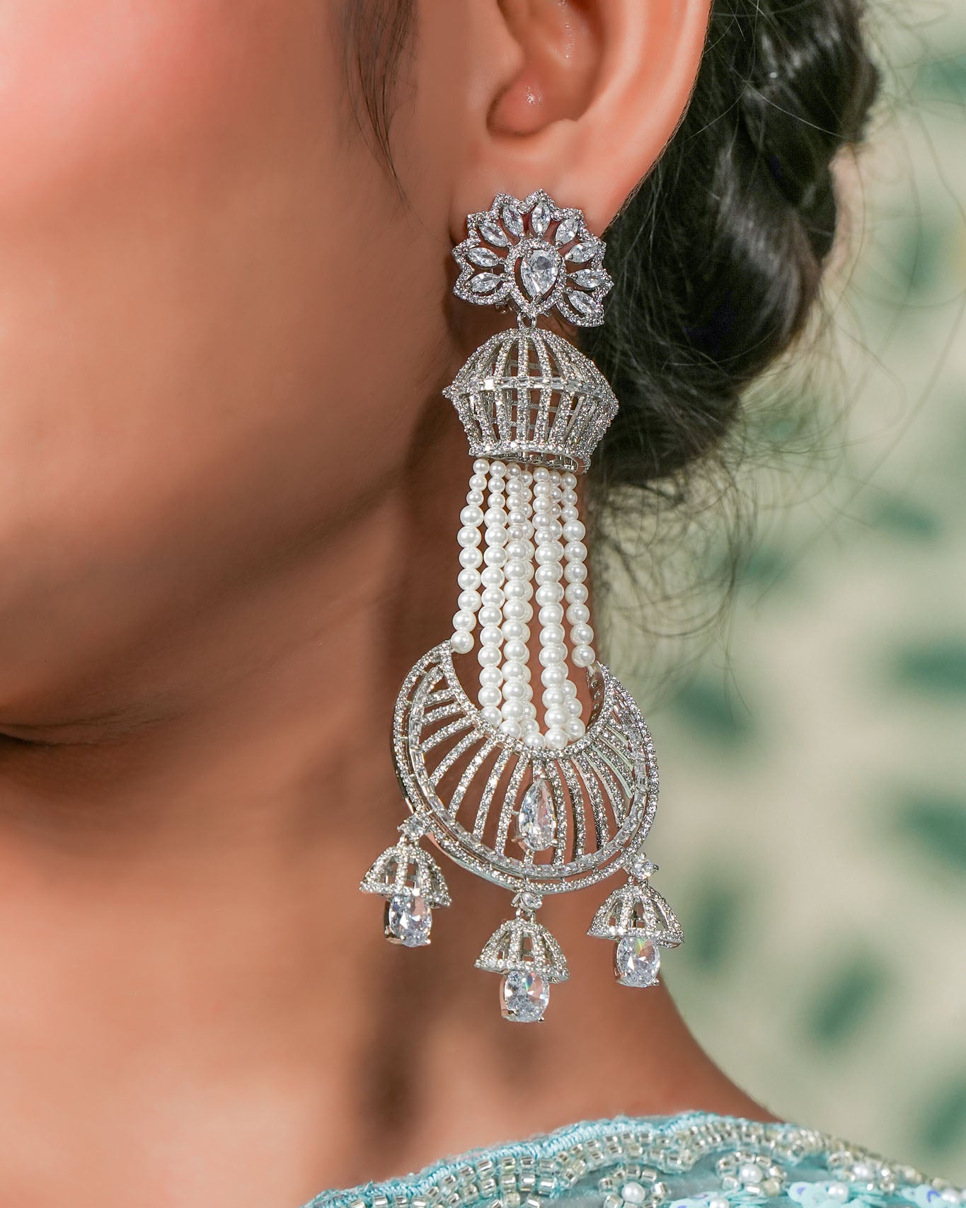 Chaand Jhumka Earrings