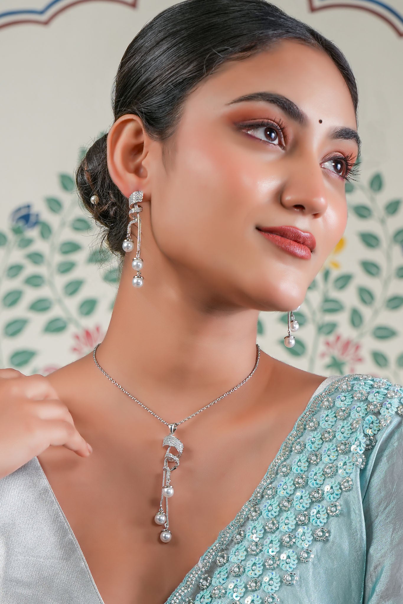 Chandrika Pearl Earrings