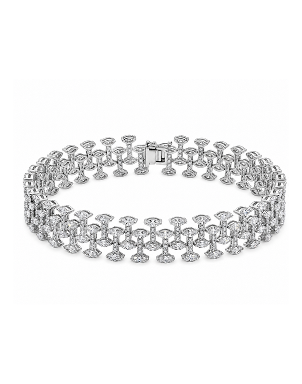 The Halo Line Tennis Bracelet