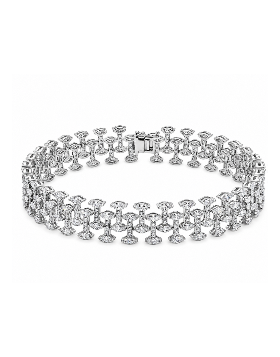 The Halo Line Tennis Bracelet
