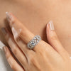 Celestial Halo Sparkle Ring