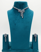 Royal Charm Floral Drop Necklace Set