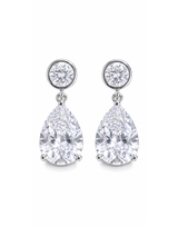 Snowflake Shine Drop Earrings