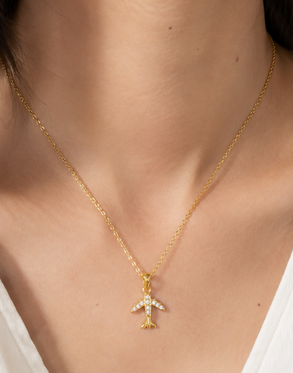 Wanderlust Sparkle Pendant with Chain