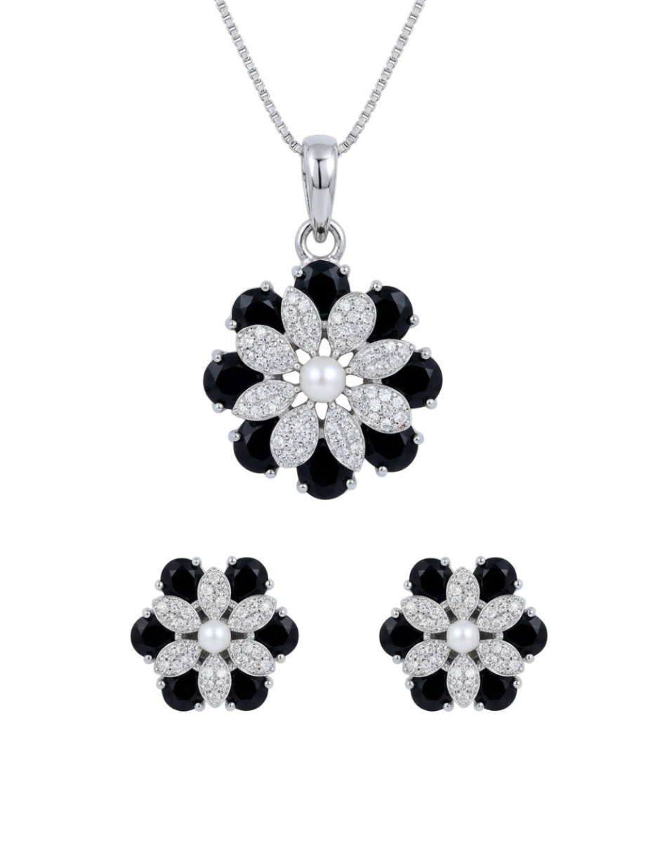Midnight Bloom Luxe Pendant Set