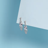 Elara Crystal Bloom Drop Earrings
