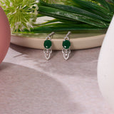 Elara Crystal Bloom Drop Earrings