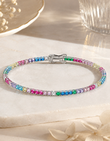 Rainbow Reverie Tennis Bracelet