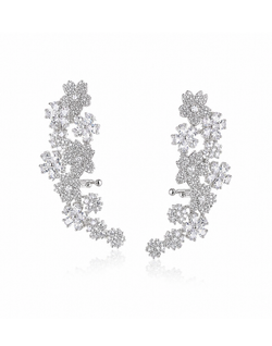 Fleurion Spark Arc Cuff Earrings