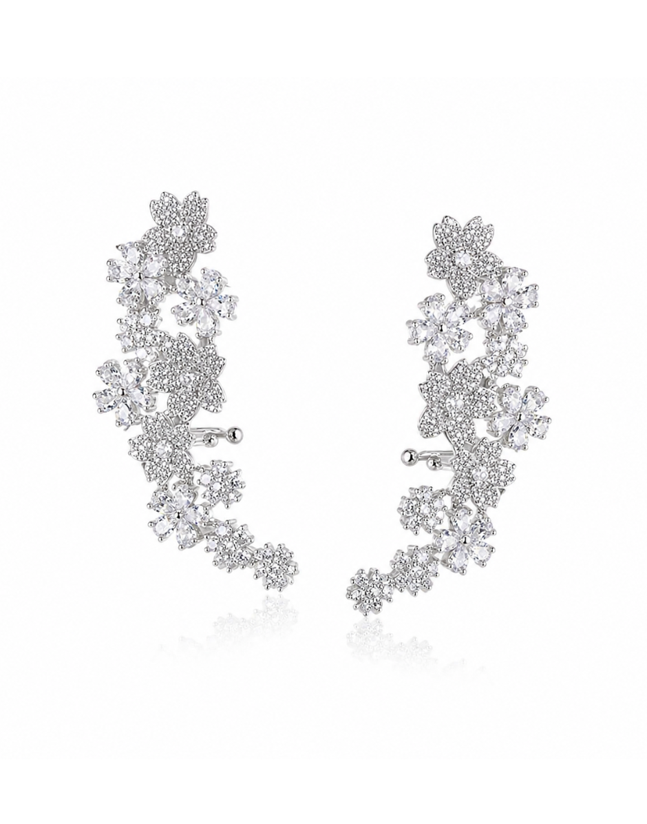Fleurion Spark Arc Cuff Earrings