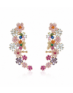 Rainbow Fleur Luxe Ear Cuffs
