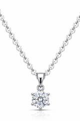 Eterna Solitaire Pendant Necklace