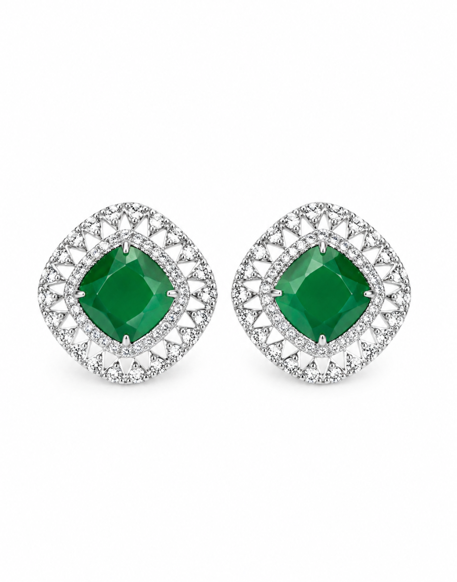 Emerald Whisper Luxe Studs