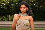 Zahra Verde Necklace & Earrings Set - Anoree