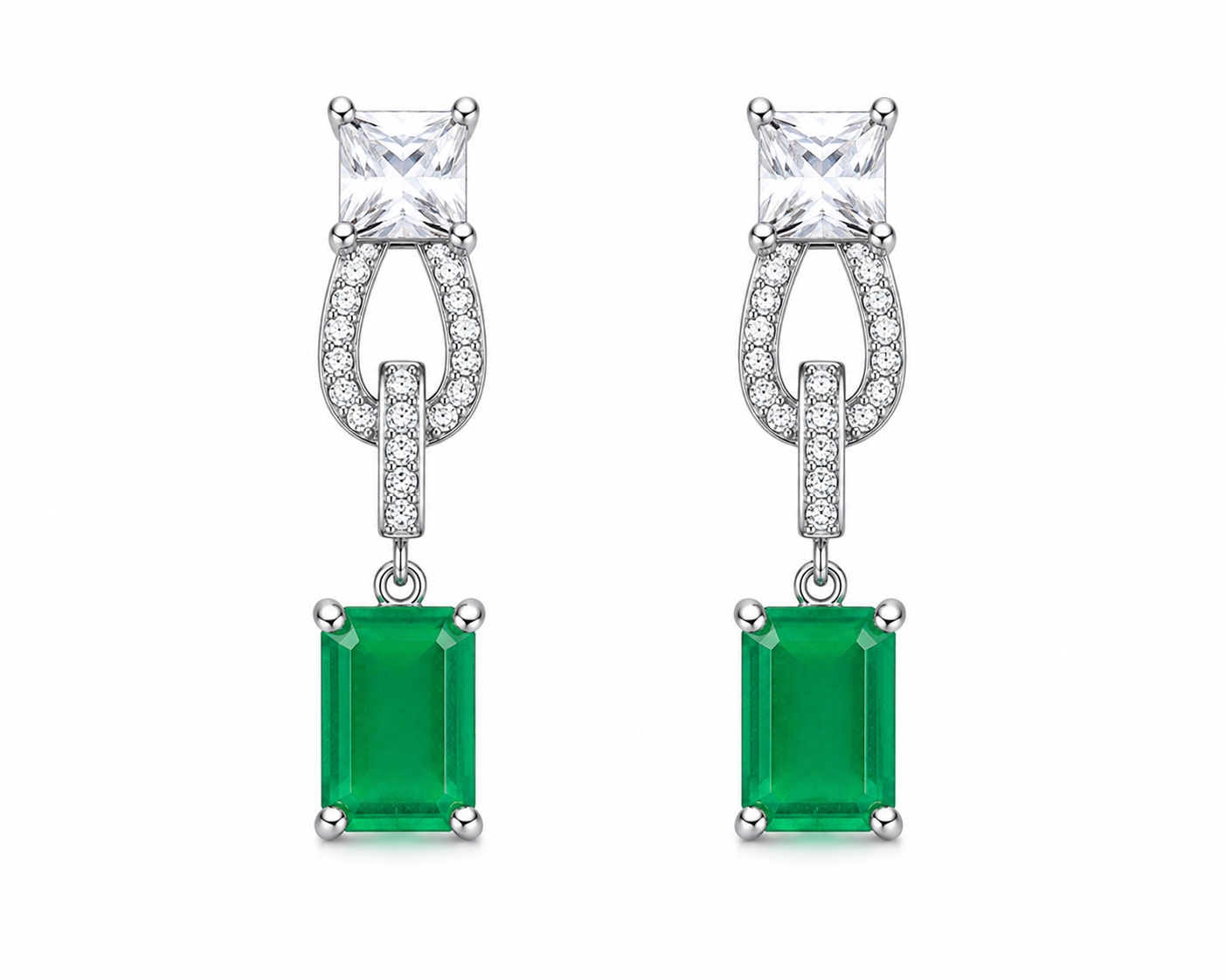 Aurelia Geometric Drop Earrings
