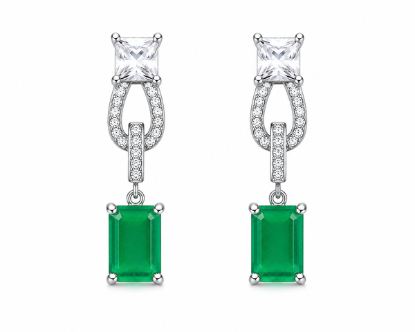 Aurelia Geometric Drop Earrings