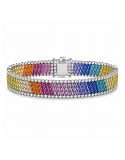 Chromatic Elegance Tennis Bracelet