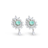 Frost Petal Drops Pendant & Earrings Set - Anoree