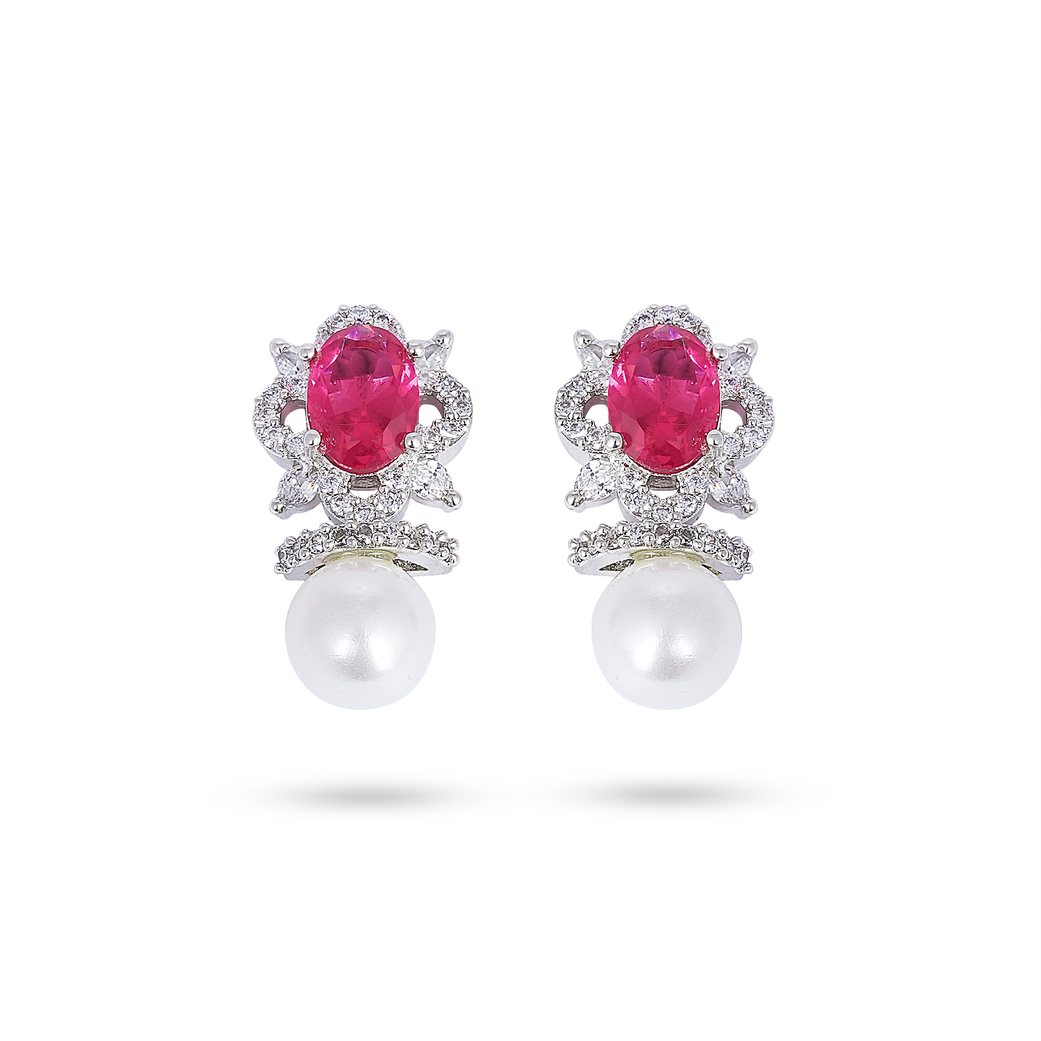 Rosé Regal Pendant & Earrings Set - Anoree