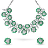 Zahra Verde Necklace & Earrings Set - Anoree