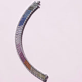 Chromatic Elegance Tennis Bracelet