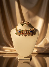 Modish Multi-Colour Choker Set and Earrings