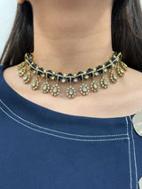 Sunehri Moissanite Necklace Set and Earrings