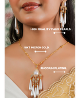 Pearl Chandelier Pearl Pendant & Earring Set