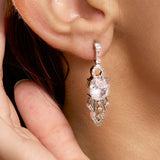 Elara Crystal Bloom Drop Earrings