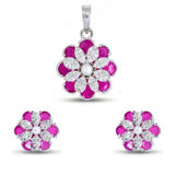 Blossom Beauty Flower Pendant Set