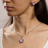 Blossom Beauty Flower Pendant Set