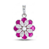 Fuchsia Flower Charm Pendant