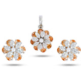Blossom Beauty Flower Pendant Set