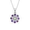 Violet Flora Charm Pendant
